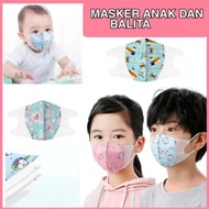 MASKER DUCKBILL ANAK KARAKTER MASKER MOTIF ANAK 3D ISI 20PC UMUR