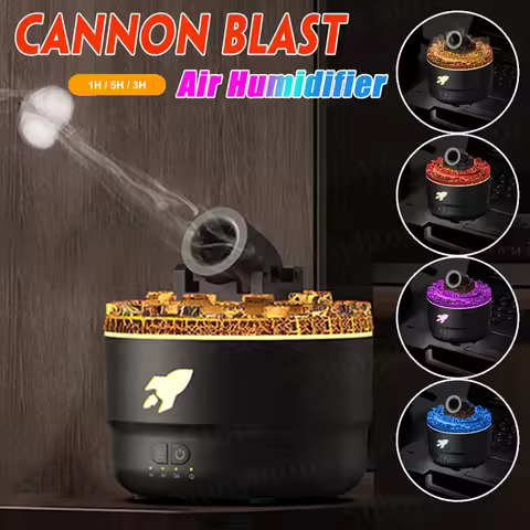 Volcanic Crack Air Humidifier Cannons Aroma Diffuser Cannon Blast Turret Aromatherapy Humidifier Air