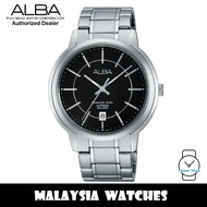 ALBA Men's AS9A51X Quartz Analog Black Dial Sapphire Glass Stainless Steel Watch AS9A51X1 (from SEIK