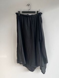 Yohji Yamamoto Y's 山本耀司 - 亞麻不對稱雙層包裹褲裙 寬褲 裙褲 不對稱 簡約 中性 Unisex