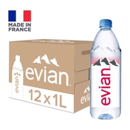 Evian Natural Mineral Water 12 x 1L - Case