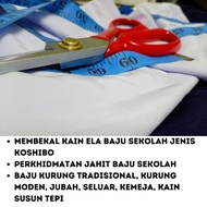 Terima tempahan jahit seluar kemeja baju kurung sriti jubah pengawas sekolah rendah menengah agama