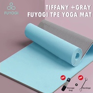 FUYOGI Yoga Mat Workout Anti Slip 8mm Exercise Non Slip Women/Men