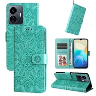 XICCI Flip Case for OPPO A77S 4G/A57 4G/A77 4G/A57S 4G/A77 5G/Realme Narzo 50 5G Phone Case Sunflowe