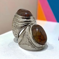 Cincin Batu Tiger asli size 15-25 size ring