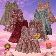 PREMIUM DRESS LIDYA FULL BRUKAT Baju Brokat Anak Perempuan Pesta