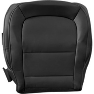 Driver or Passenger Side Bottom Replacement Leather Seat Cover Black Compatible with Chevy Colorado 