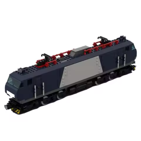 Electric Locomotive Train MOC Building Blocks City Train HXD1B-0528 Motor Technology Bricks DIY Asse