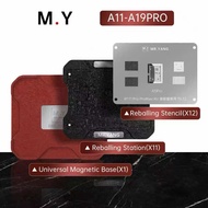 M.Y MR.YANG Smartphone Chip Stand For iP A11 To A19 Pro Complete Set Of Reball Soldering Lemongrass 