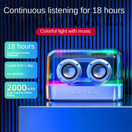 Colorful Lights Wireless Bluetooth Speaker Glazed Colorful Multifunction Subwoofer Desktop Volume Pl