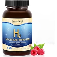 Molecular Hydrogen Tablets, 120 Tablets, 8 ppm per H2 Tablet, Raspberry Flavor, Dietary Supplement f
