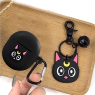 ins For Bose QuietComfort Earbuds II Case Cute Cat Cartoon Silicone Earphone Cover with Keychain ear