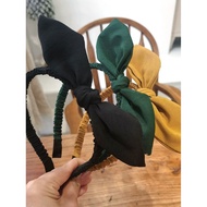 All-Match Rabbit Ear Headband Black Hair Accessories Korean Lace Bow Headband Outing Press Hairpin S