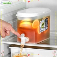 MOLIHA Cold Water Jug, 3.5L Cold Water Container Fruit Teapot,  With Tap Plastic Drink Dispenser Refrigerator