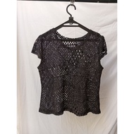 Knit mesh top