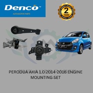 【DENCO】PERODUA AXIA 1.0 , BEZZA 1.0 2017 ENGINE MOUNTING SET *2 YEARS WARANTTY*