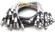 Seismic Audio - 16 Channel XLR Snake Cable - 10 Feet Long - Pro Audio Snake for Live Live, Recording, Studios, and Gigs - Patch, Amp, Mixer, Audio Interface 10'