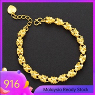 Gold Star Wide Bracelet Women Adjustable Jewelry Gold 916 Bracelet for Women Korea