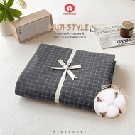 ผ้าปูที่นอนMUJI-STYLE ขนาด 3.5ฟุต/5ฟุต/6ฟุต 14นิ้ว Bed Sheet Cotton100%