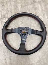 MUGEN Steering Wheel HONDA CIVIC TYPE-R DC5 EK/EG High Quality HONDA H Logo Steering Wheel Leather /