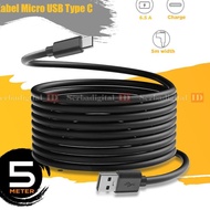 Cable USB A To Type C 5 Meter Cable Power Charger/