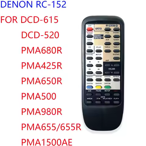 New Remote Control RC-152 for DENON DCD520 DCD615 PMA425R PMA650R PMA680R PMA980R PMA500 PMA655R PMA