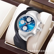 PINTIME Original Vintage Y2K Bentuk Unik Jam Tangan Lelaki Bergaya Mewah Tahan Air Niche Quartz Mult