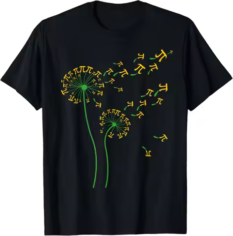 Pi Dandelion Pi Day Dandelion 3.14 Pi Number Math Dandelion T-Shirt Customizable Harajuku Vintage T 