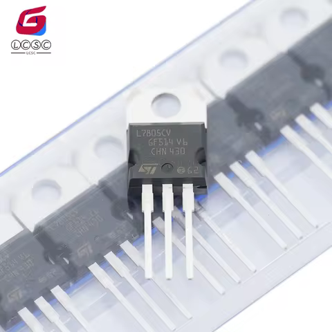10Pcs-50Pcs Original L7805CV Positive Voltage Regulator ICs 5V 1.5A Fixed Output Linear Regulator L7