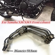 For Yamaha XJ6N XJ6 motorcycle exhaust pipe modification stainless steel front section exhaust pipe 