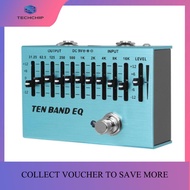 TECHCHIP- SA-01 Controller Equalizer 10 Band Electric Guitar Pedal Effect EQ Pedals True Bypass Guit