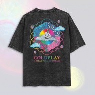 Washed Coldplay Oversize T-Shirt | Washed T-Shirt | Coldplay Band T-Shirt | Coldplay T-Shirt | Coldp