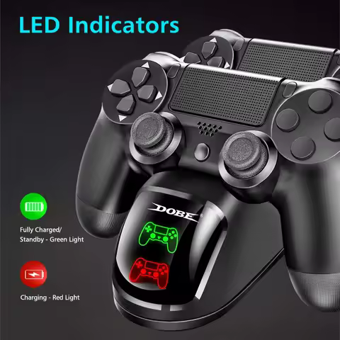 PS4 Controller Charger, DualShock 4 Controller USB Charging Station Dock, PS 4 Charging Station for 