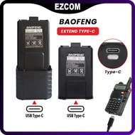 EZCOM Baofeng Type-C Port Big Capacity Battery BL-5L UV5R Series TYT UVF8 | Bateri 5R Panjang Tebal