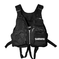 Shimano Outdoor Sport Men's Swimming Mesh Grid Fishing Vest Life Jacket Buoyancy Safety Portable Mul