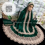 YUNASHOP Mukena dewasa andin ikatan cinta jumbo kd full renda seroja terbaru mukena prada princess k