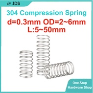 304 Stainless Steel Compression Spring | Strong Pressure Return Spring | Compression Large Small Sho