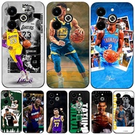 Case For infinix HOT 40i Silicon Phone Cover black tpu case NBA basketball