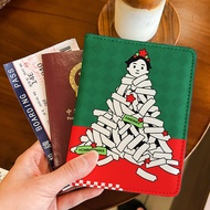 Eason Chan q Version Christmas Tree Passport Holder Document Bag Protective Case Multi-Function Card
