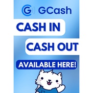 GCASH RATES LAMINATED LOAD SIGNAGES A4 SIZE GCASH RATES