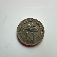 uang koin malaysia 10 sen 1997