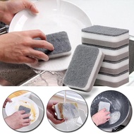 Cleaning Sponge Block Dishcloth Dishcloth Kitchen Pot Dishwashing Double Brush Block Dish S9r9