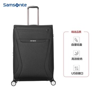 samsonite/samsonite trolley case unisex suitcase universal wheel suitcase portable business TR7 * 09001 Black 20 inches