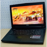 MSI i7 High end Gaming Laptop 16Gb ram Ddr5 Gtx 4GB Graphic 17.3” FHD Screen with Ssd + Hdd