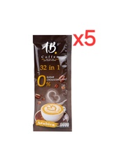 [แบบซองขนาดทดลอง]  AB Coffee กาแฟสมุนไพร ผสมรังนก ถั่งเช่าและคอลลาเจน รวม 32 ชนิด 1 ซอง 20 บาท