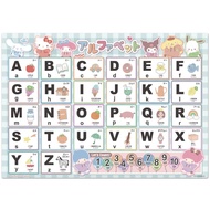 Sanrio Characters Alphabet Poster, Bath Poster, Magnetic Sheet [Magnet Park] ABC Poster, Elementary 
