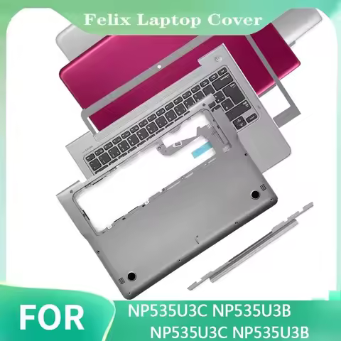 New For NP535U3C NP535U3B NP530U3C NP530U3B Laptop LCD Back Cover Front Bezel Hinges Palmrest Keyboa