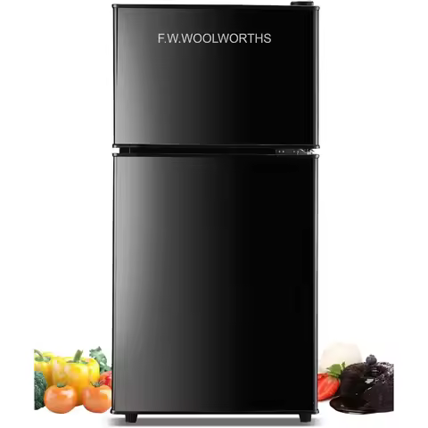 3.5 Cu.Ft Compact Refrigerator with Freezer Mini Fridge with 2 Doors for Office Kitchen Dorm and Bed