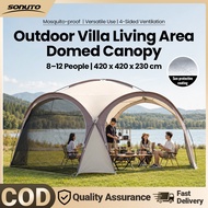 Sonuto Outdoor Portable Tent 穹顶帐篷 Glamping Shelter Dome Tent with Door Cloth Instant Setup Large