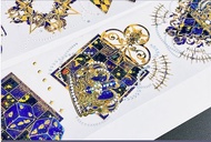 OKMT新七天貼紙手帳膠帶 權利皇冠-PET貝殼光-6cm*5m-100cm循環